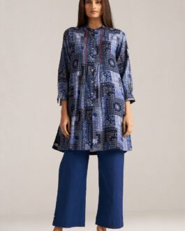 Blue Print Cotton Co-ord Set