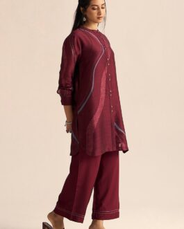 Cordovan Silk Co-ord Set