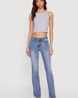 Trendy Mid Rise Little Wish Bootcut Jeans