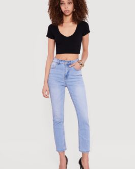 High Waisted Little Wish Straight Leg Jeans