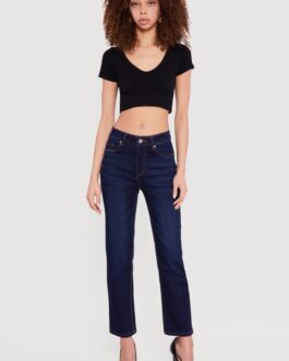 High Waisted Little Wish Straight Leg Jeans