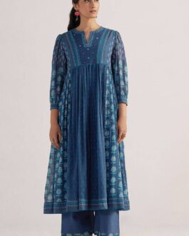 Dark Denim Mul Cotton Co-ord Set