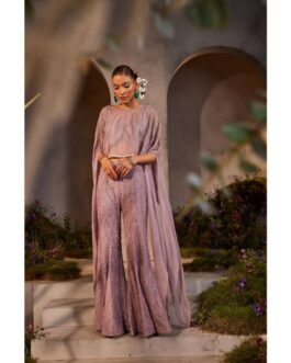 Little Wish Liana Lavender Pant with Bustier and Poncho (Set of 3)