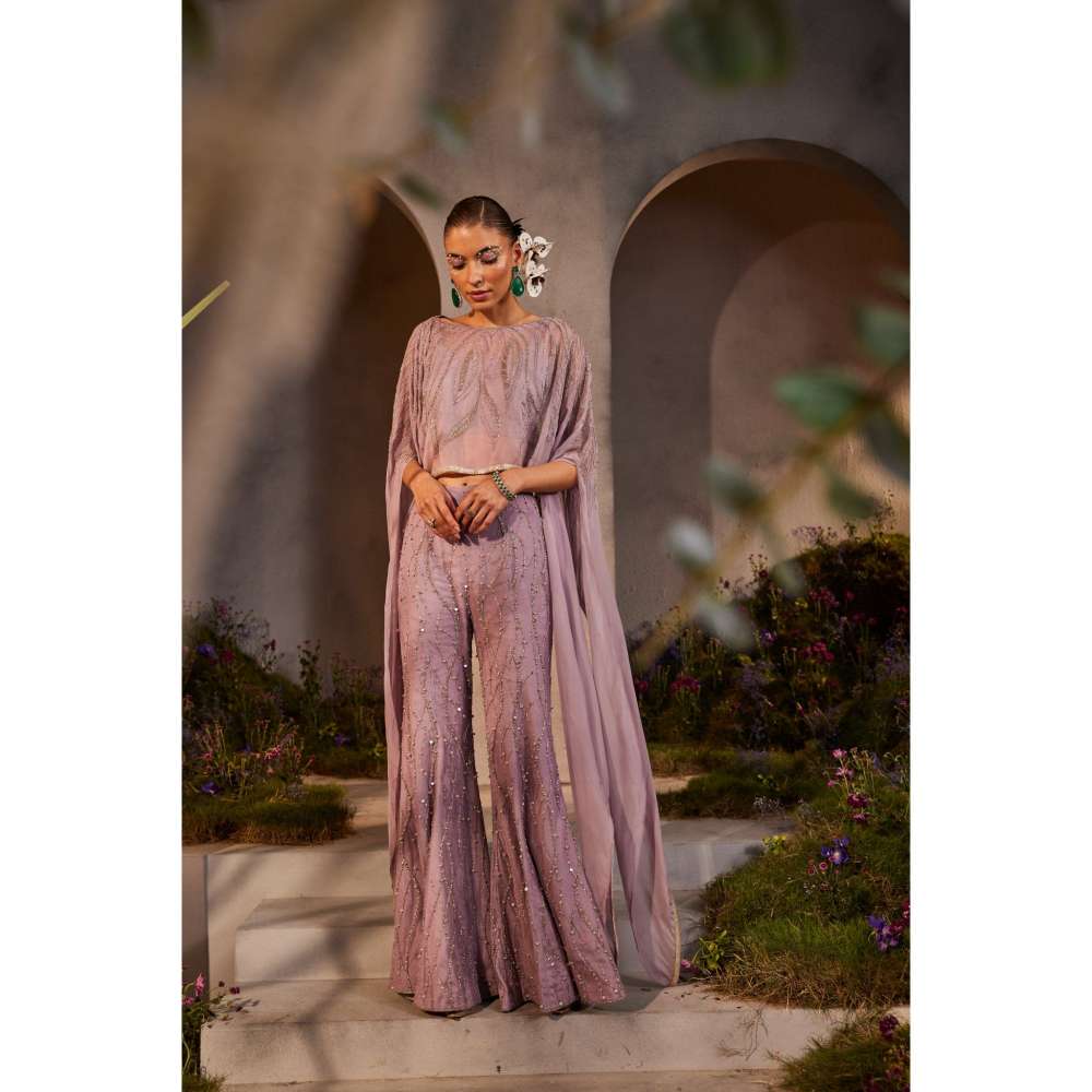 Little Wish Liana Lavender Pant with Bustier and Poncho (Set of 3)