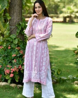 Little Wish Basima Chikankari Modal Straight Kurta