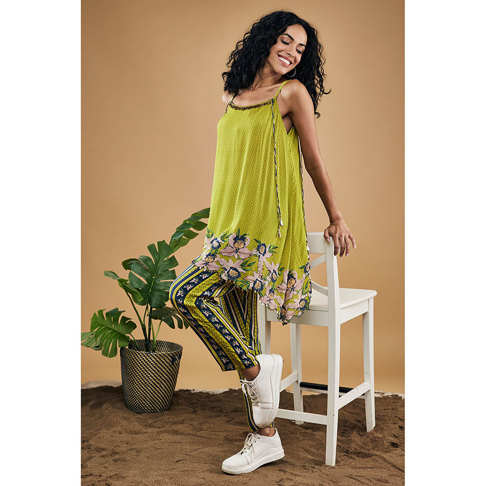 Little Wish Orchid Bloom Embellished Top with Pants (Set of 2)