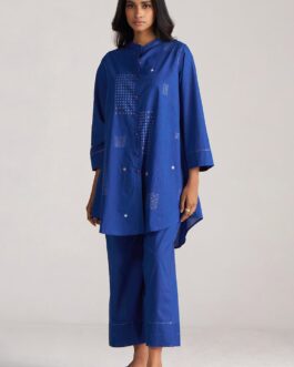 True Blue Cotton Co-ord Set