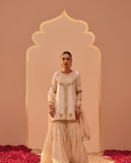 Daisy Ivory Kurta Garara Set