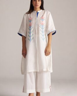 White Linen Co-ord Set
