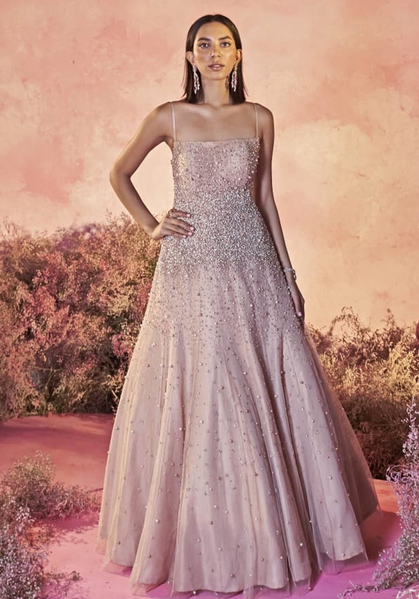Gold Embroidered Gown