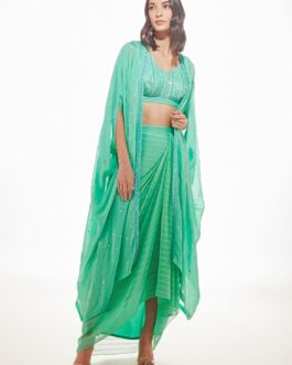 Sea Green Julia Cape Set