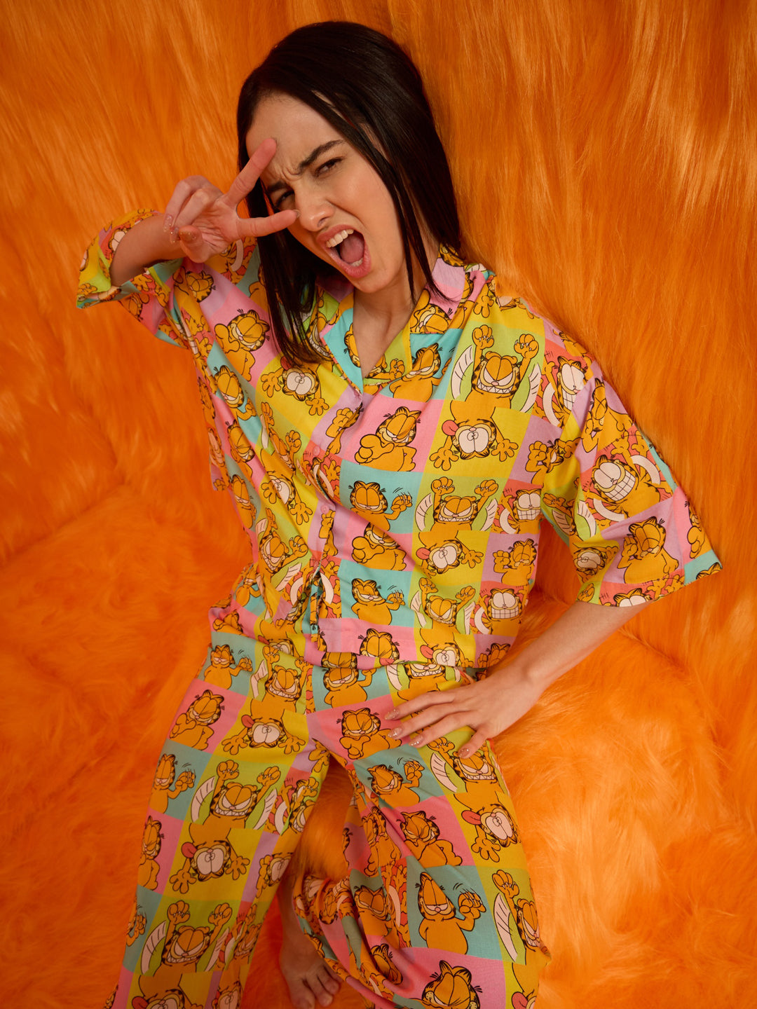 Garfield Chill Club Palazzo Set