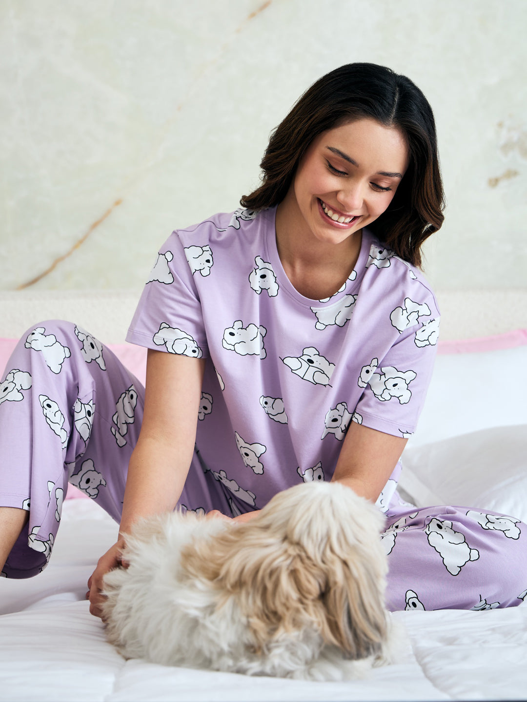 Snuggle Fluff Wide Pyjama Set