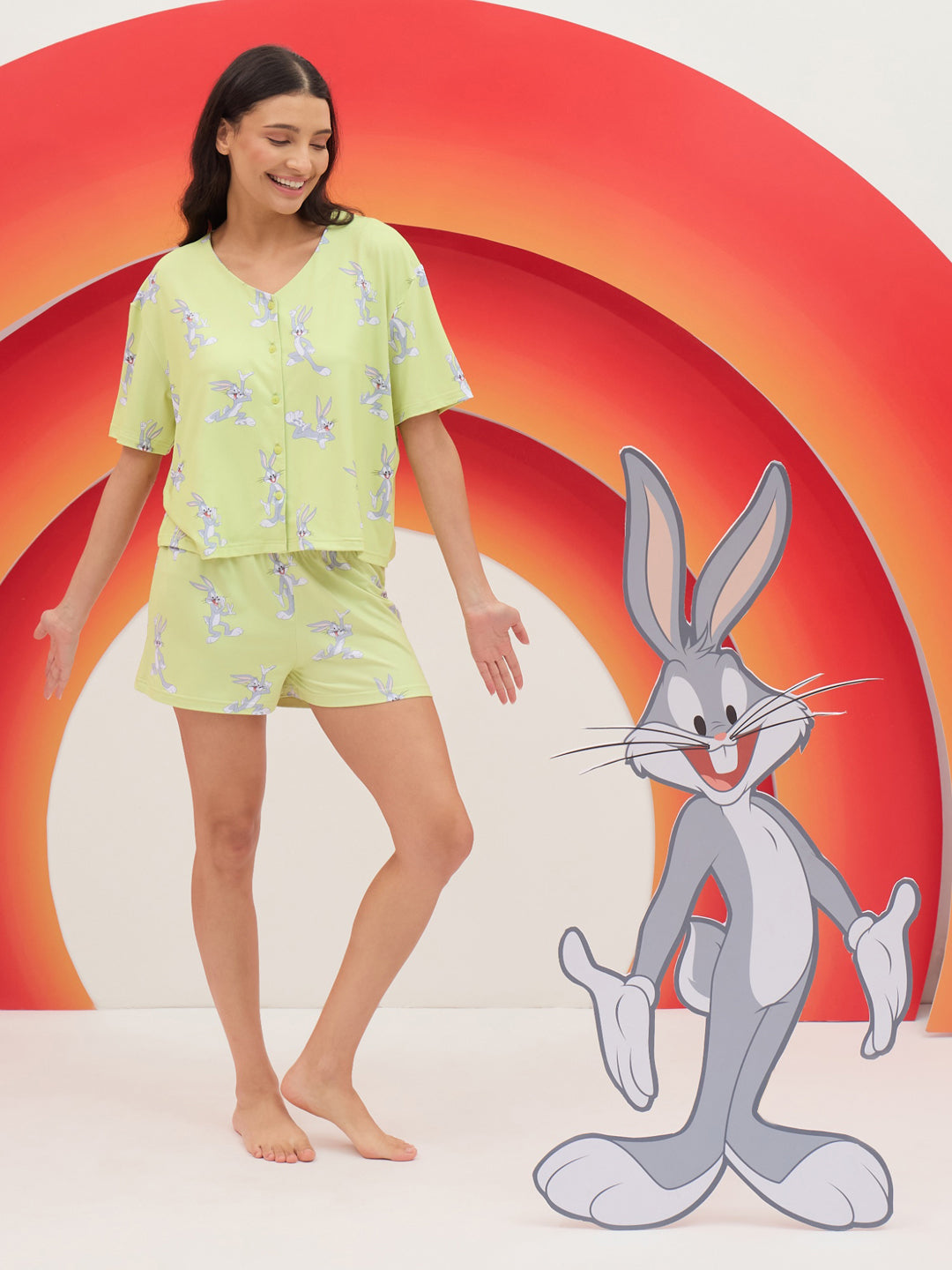 Looney Tunes Bunny Vibes Short Set