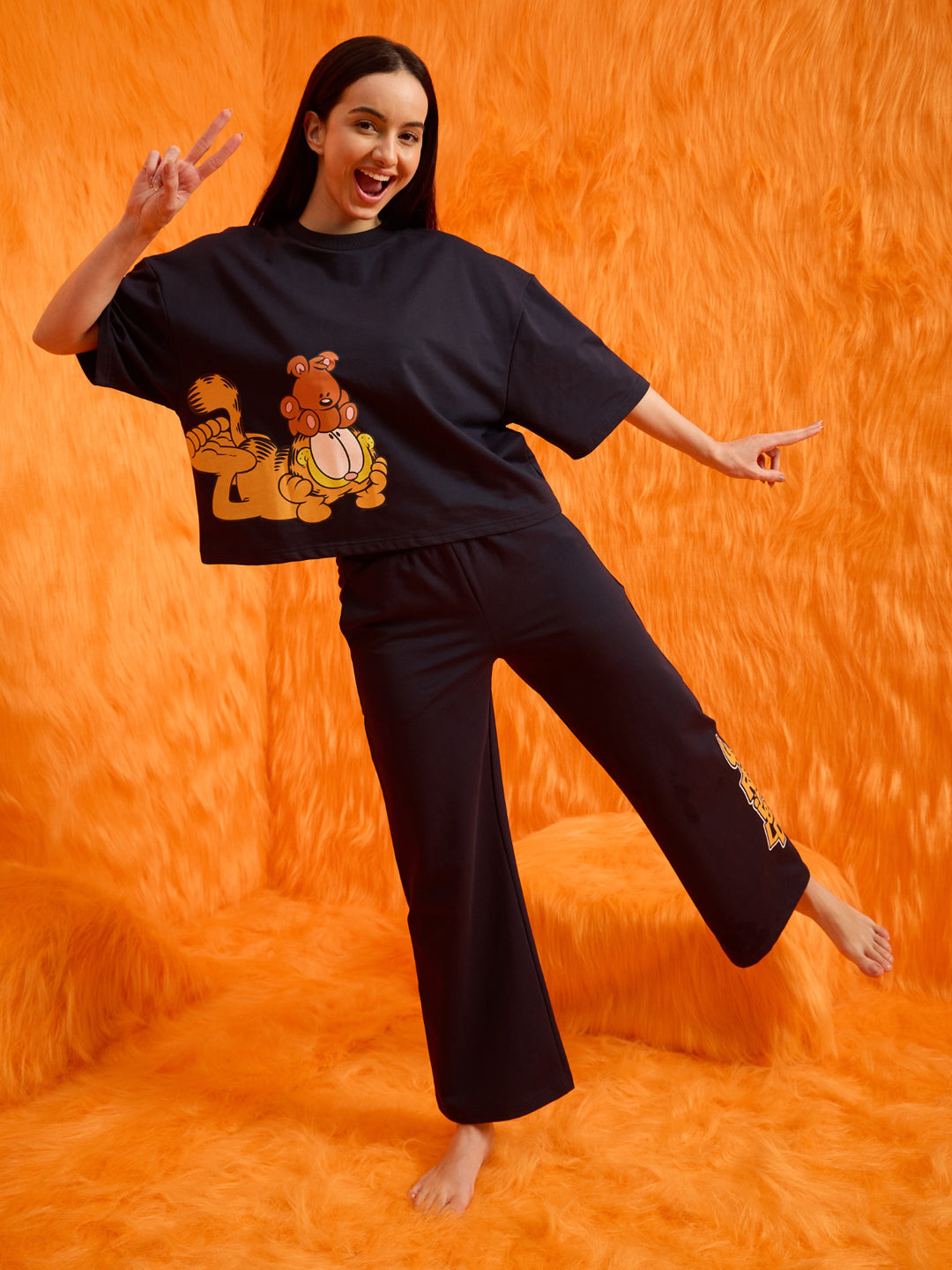 Garfield Cheer Mode Wide Pyjama Set