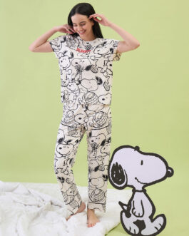 Snoopy Dreamy Doodles Wide Pyjama Set
