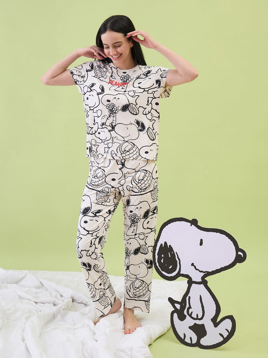 Snoopy Dreamy Doodles Wide Pyjama Set