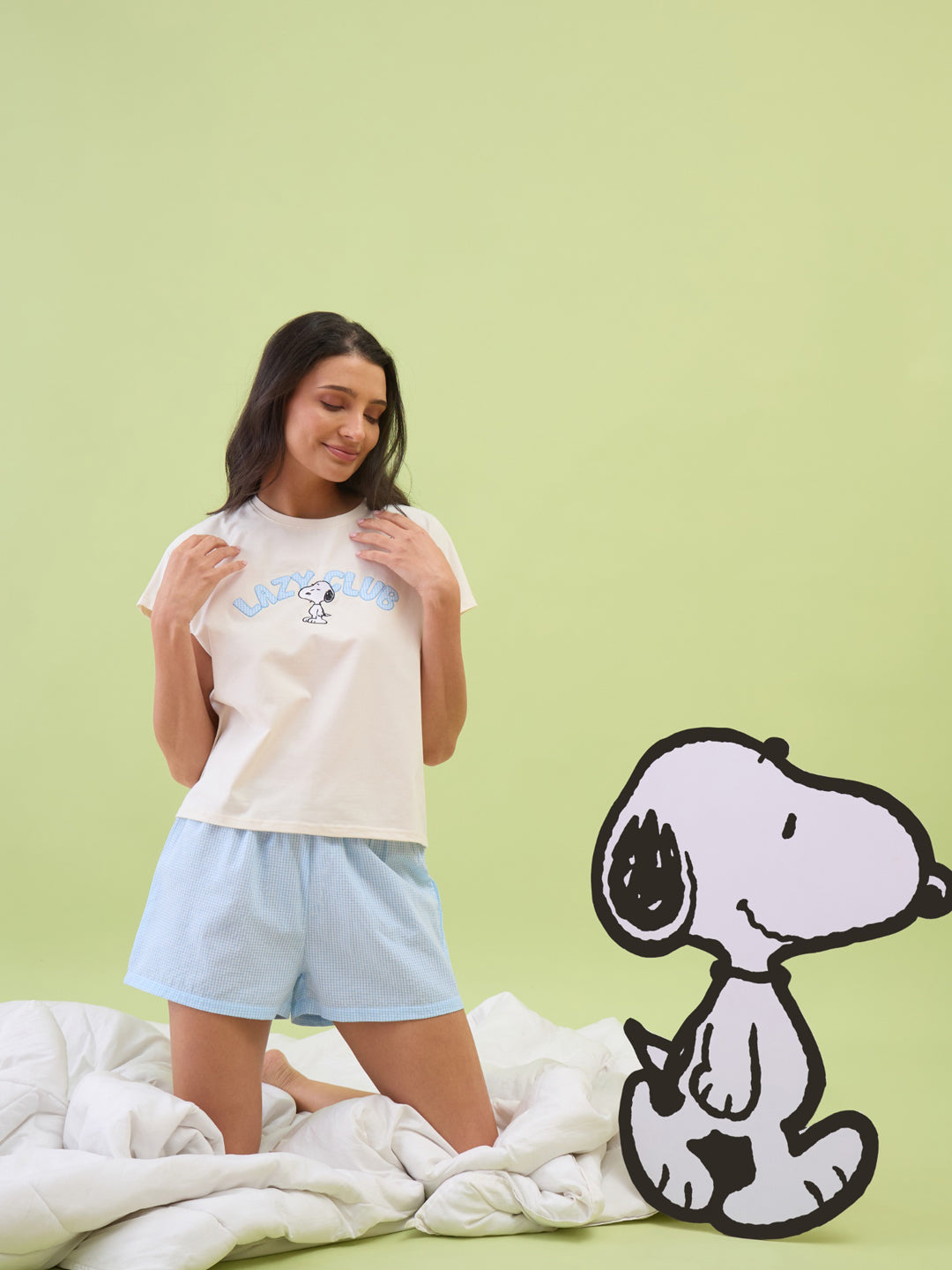 Snoopy Lazy Club Short Set