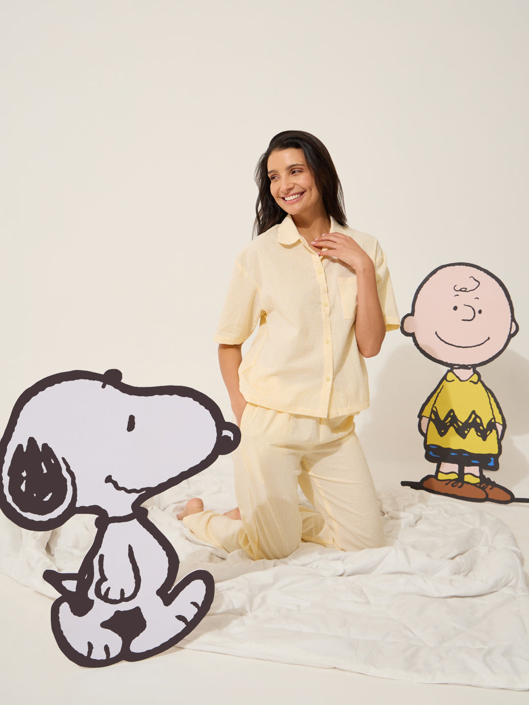 Snoopy Mini Checks Pyjama Set