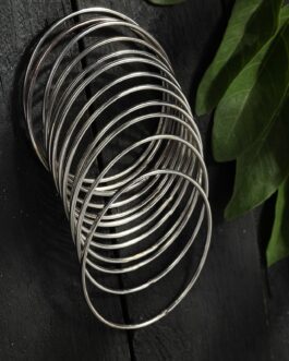 Johar Kamal Oxidised Black-Plated Bangles