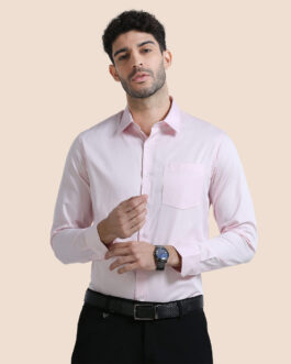Cambridge Giza Cotton Shirt In Powder Pink