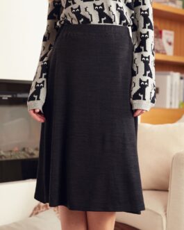 Excellence Attained Knit Midi Skirt