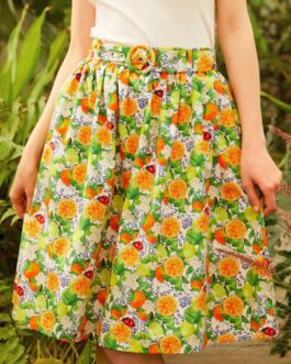 Twirl-Worthy Charm Midi Skirt