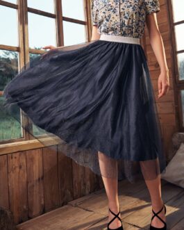 Time Capsule Tulle Midi Skirt