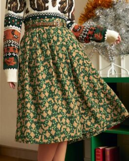 Woodland Mischief Midi Skirt