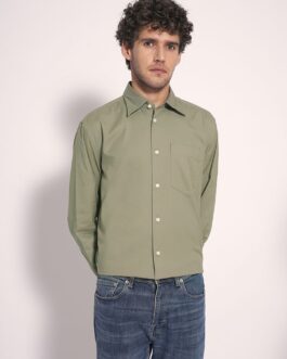 Green Twill Cotton Shirt