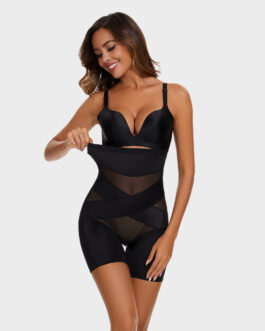 High Waist Cross Compression Mid-Thigh Shaping Shorts?2pcs ?