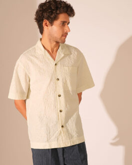 Beige Cotton Resort Shirt