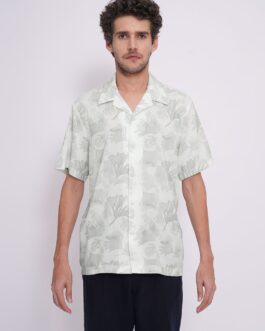 White Printed Organic Cotton Shirt