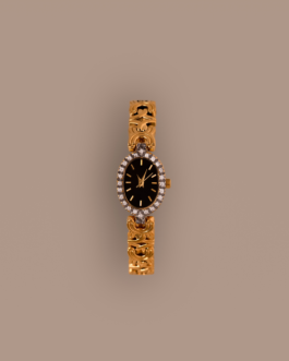 Pave Onyx Timepiece