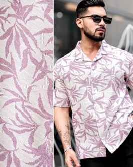 Quad Leaf Lavender Half Sleeve Shirt