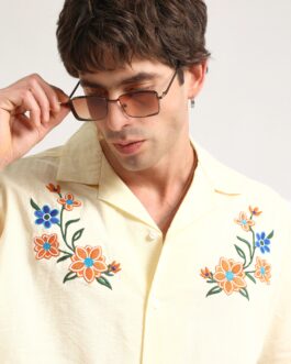 Embroidery Yellow Shirt