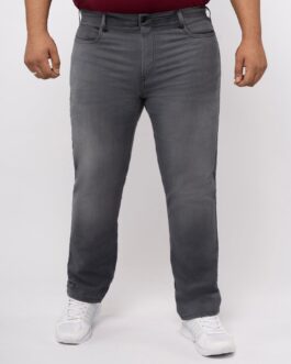 Plus Size Men Stretchable Tapered Fit Jeans - Dark Wash