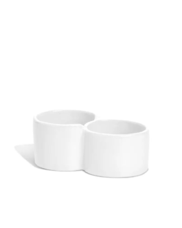 Ceramic Appetizer Double Bowl