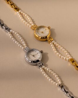 Beaded Pearl Timepiece