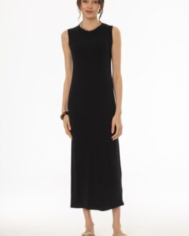 Black Ribbed Maxi Jumper