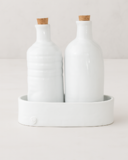 Handmade Ceramic Oil & Vinegar