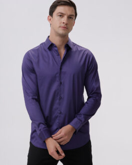 Stephen Mulberry Purple Cotton Shirt