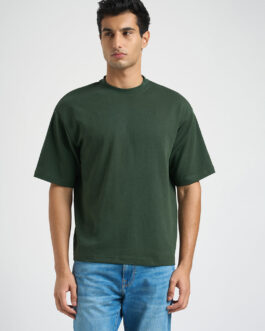 O-Neck Loose Fit T-shirt - Green