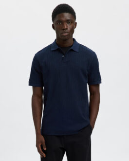 Dark Blue Organic Cotton Polo