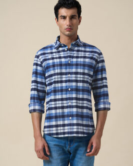 Check Spread Collar Shirt