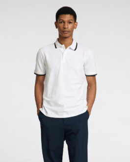 Organic Cotton Slim Fit Polo - Bright White