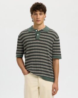 Organic Cotton Structured Knitted Polo