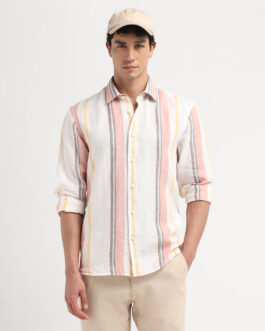 Linen Colourblocked Shirt