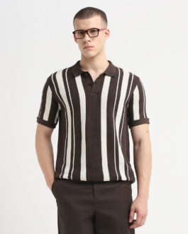 Striped Cotton Slim Fit Polo