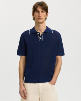 Organic Cotton Structured Knitted Polo